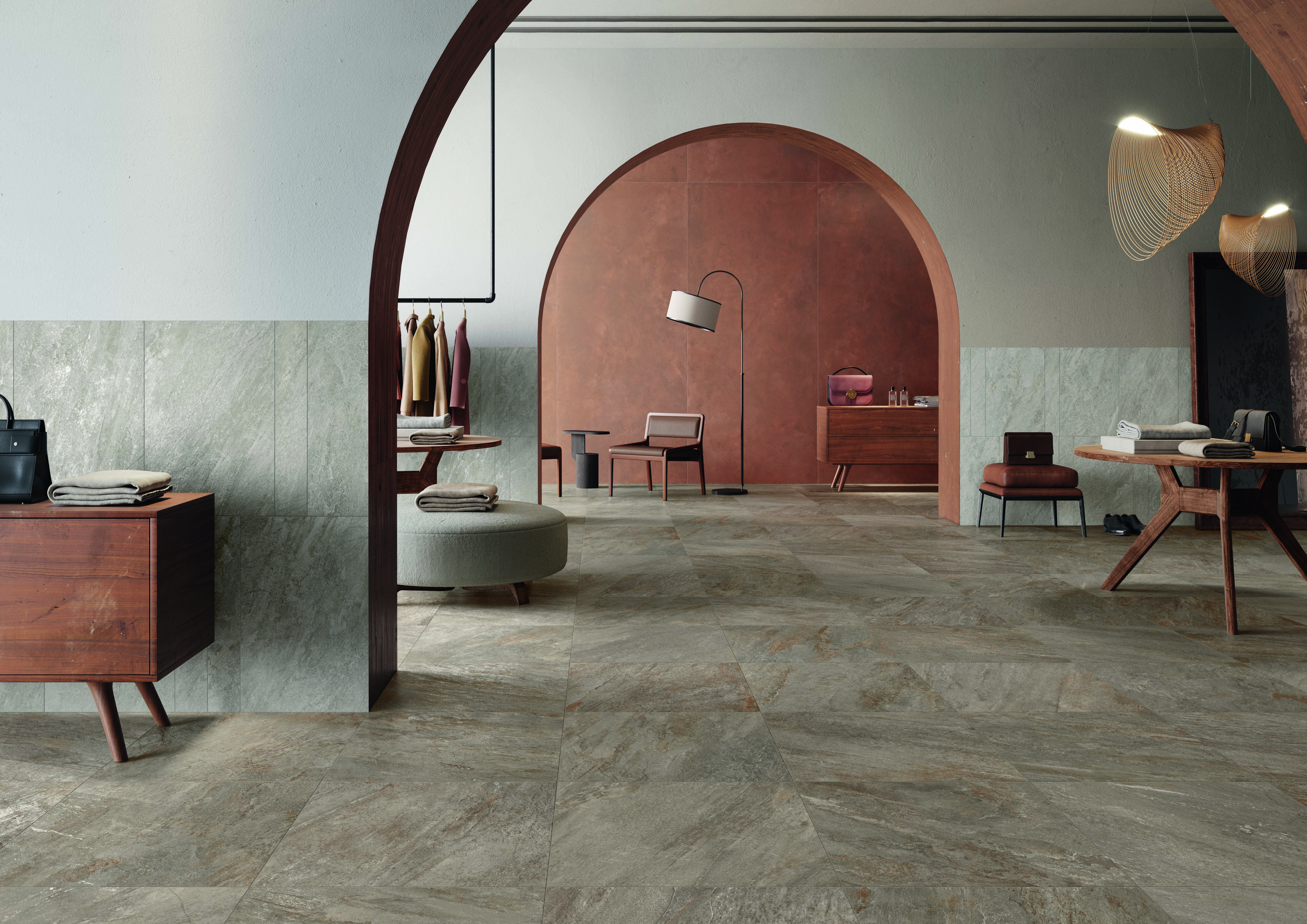 YA Design Showroom, Boutique-Fliesenstudio mit modernen Oberflächen